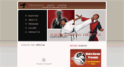 Desktop Screenshot of metrokarateonline.com